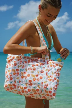 Beach Quilted Tote Bag