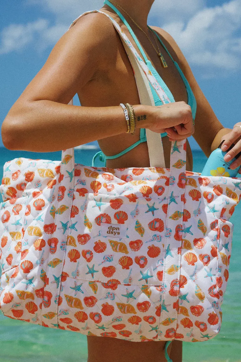Beach Quilted Tote Bag