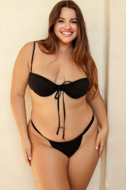 Black Emma Underwire Super Cheeky Set