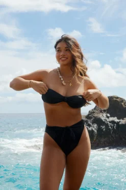 Black Shay Bandeau Cheeky Set