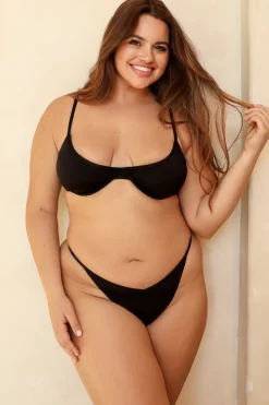 Black West Coast Underwire Super Cheeky Set