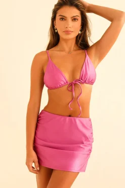 Cove Tie Front Triangle Bikini Top