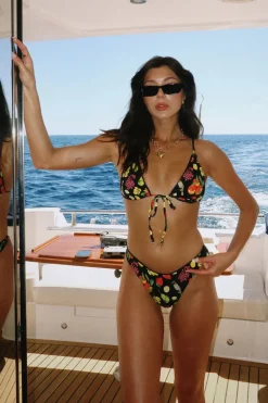 Cove Tie Front Triangle Bikini Top