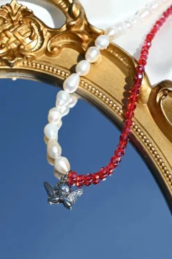 Dreamsbaby Jewels x Dippin Daisys Silver Cherub Necklace