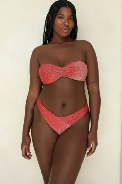 Flame Bandeau Cheeky Set