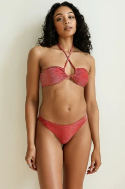 Flame Bandeau Thong Set