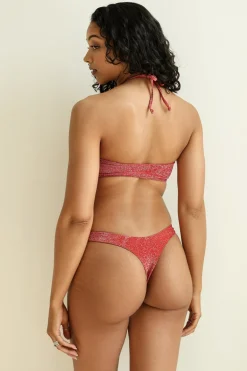 Flame Bandeau Thong Set