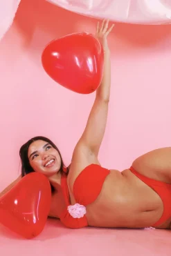 Frankie Asymmetrical Bandeau Bikini Top