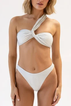 Frankie Asymmetrical Bandeau Bikini Top