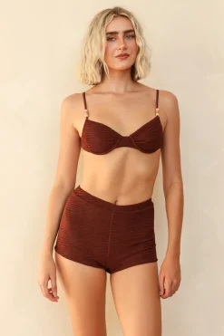 Mocha Crinkle Underwire Full Set