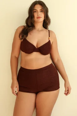 Mocha Crinkle Underwire Full Set