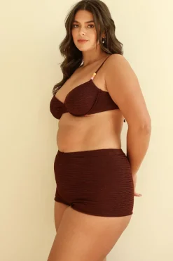Mocha Crinkle Underwire Full Set
