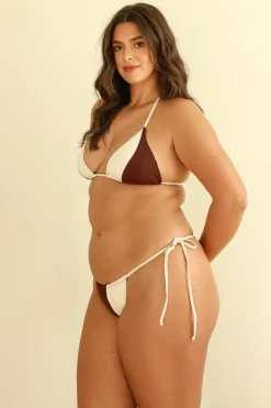 Mocha/Ivory Triangle Cheeky Set