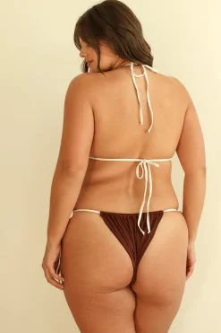 Mocha/Ivory Triangle Cheeky Set