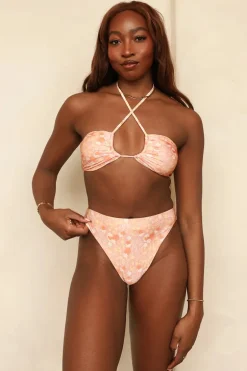 Seashore High Waist Cheeky Bikini Bottom