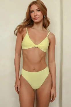 Seashore High Waist Cheeky Bikini Bottom