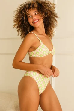 Seashore High Waist Cheeky Bikini Bottom