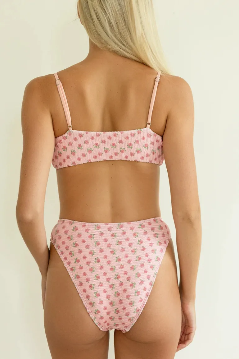 Seashore High Waist Cheeky Bikini Bottom