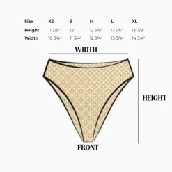 Seashore High Waist Cheeky Bikini Bottom