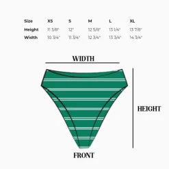 Seashore High Waist Cheeky Bikini Bottom