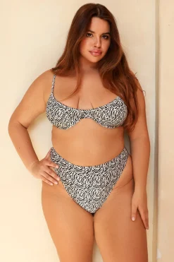 Seashore High Waist Cheeky Bikini Bottom