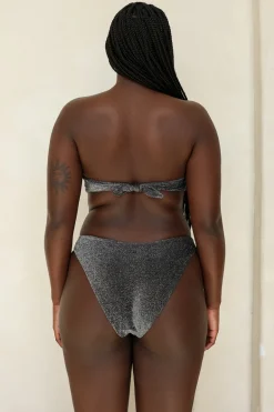 Sparkle Black Bandeau Cheeky Set