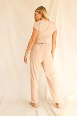 Strut Waffle Crochet Short Sleeve Crop Top