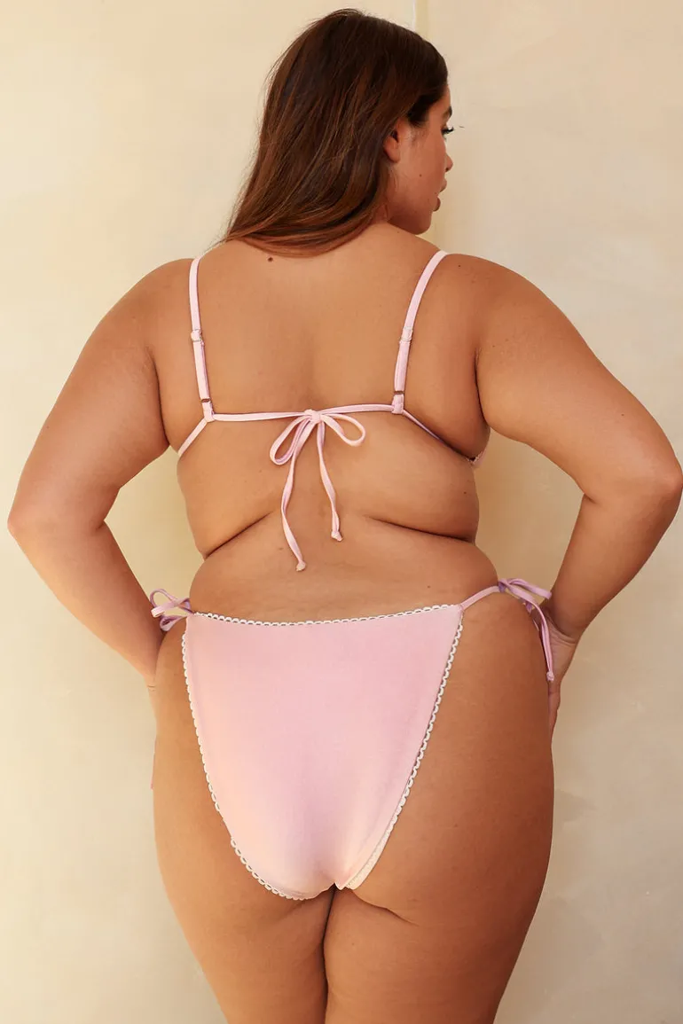 Sweet Pink Triangle Super Cheeky Set