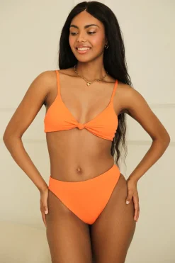 Zen Knotted Triangle Bikini Top