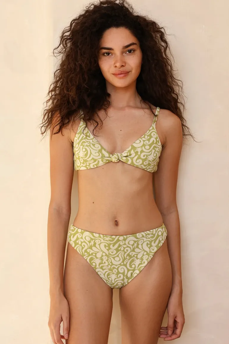 Zen Knotted Triangle Bikini Top
