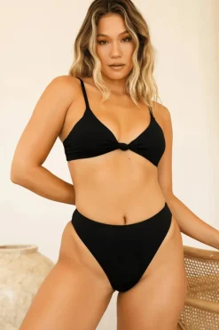 Zen Knotted Triangle Bikini Top